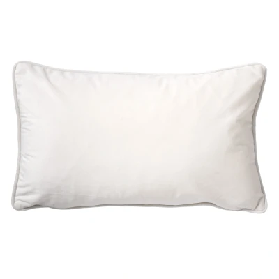 Afbeelding van Dutch Decor FINN Sierkussen 30x50 cm velvet lendekussen Snow White wit