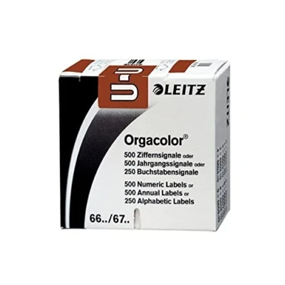 Afbeelding van Leitz 66301000 Orgacolor lettersignaal U, 250 stuks, bruin
