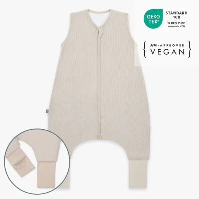 Afbeelding van Essential emma &amp; noah slaapzak met envelop voetjes Beige