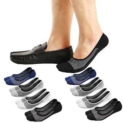 Afbeelding van Ueither Onzichtbare korte sokken voor mannen en vrouwen, ademend superzacht, lage van katoen, antislip, Kleur 2 (8 paar), 38 43 EU