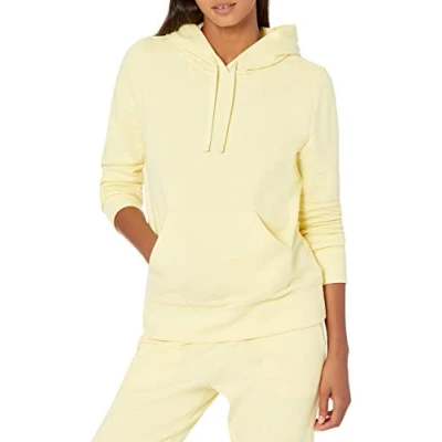 Afbeelding van Amazon Essentials Women&#039;s Fleecetrui met capuchon (verkrijgbaar in grote maten), Licht Geel, M