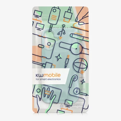 Afbeelding van kwmobile back cover voor smartphone geschikt Apple iPhone 16 Plus 1x beschermhoesje van kunststof In mintgroen