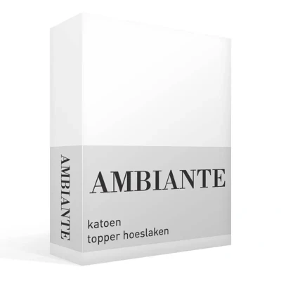 Afbeelding van Hoeslaken 2 Persoons 140x210 Ambiante Katoen Wit