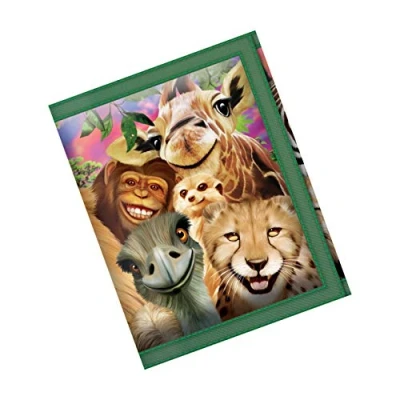 Afbeelding van 3D LiveLife Portemonnees Safari Lachjes van Deluxebase. Wild Animal Portemonnee. Geld, munten en kaarthouder met artwork gelicentieerd door de beroemde kunstenaar Michael Searle