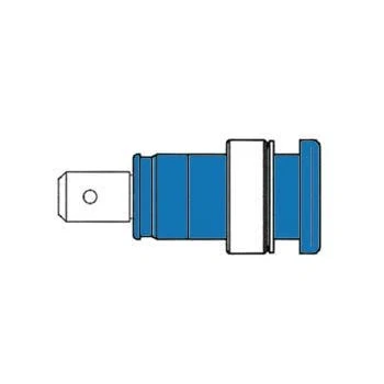 Afbeelding van GEISOLEERDE INBOUWBUS 4mm, AANRAAKVEILIG / BLAUW (SEB 2620 F6,3) Hir