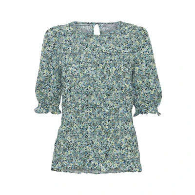 Afbeelding van Fransa Frmalu BL Blouse, Dames, Maat: Large, Forest shade ms leaf flower