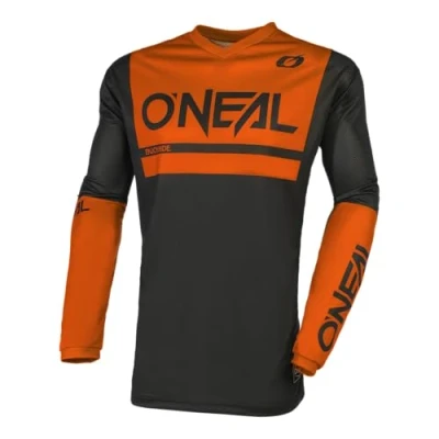 Afbeelding van Oneal Element Threat Air Motorcross Jersey, zwart oranje, afmeting L voor man