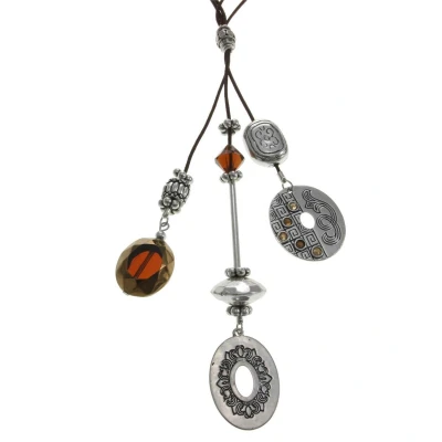 Afbeelding van Behave ketting Decoratieve hangers Mode accessoires Nikkelvrij 49 cm