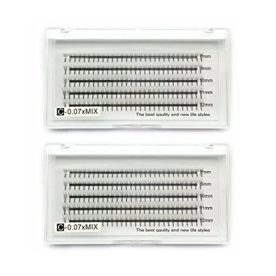 Afbeelding van EMEDA 5D volume wimperextensions Premade fans 8 12mm 0,07 C krul Russische wimpers Voorgewaaide voor salon (5D+5D)