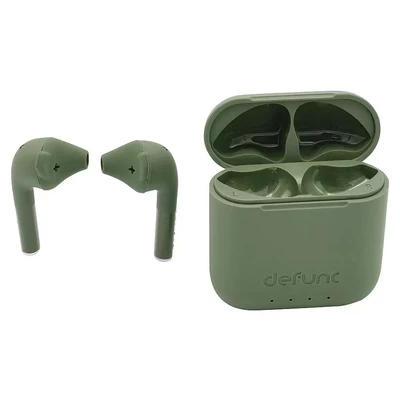 Afbeelding van Defunc True Go Slim draadloze oordopjes Bluetooth oortjes Donkergroen Kunststof