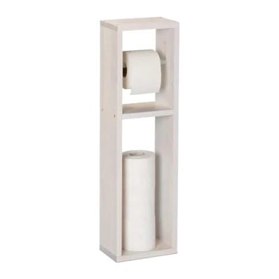 Afbeelding van toiletrolhouder staand hangend reserverolhouder 70 x 20 13 cm