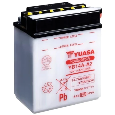 Afbeelding van YUASA Batterie Moto 12V Avec Entretien Yb14A A2 / Yb14Aa2