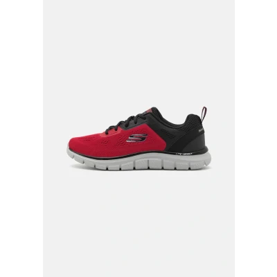 Afbeelding van Skechers Sport Track Sneakers laag red/black, Heren, Maat: 46, Red/black Textiel/ synthetisch