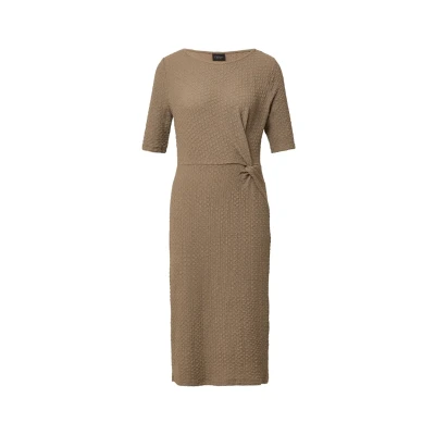 Afbeelding van s.Oliver Black Label MIT Knotendetail Etuijurk, Dames, Maat: 32, Sandstein