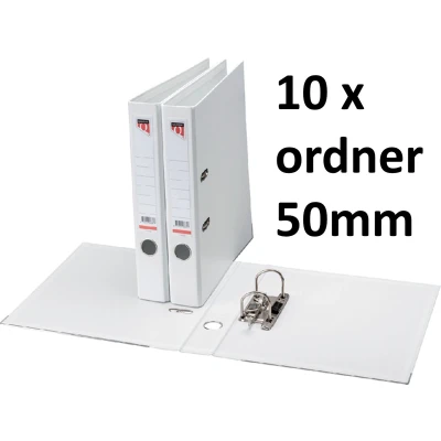Afbeelding van Ordner Quantore A4 50mm PP wit