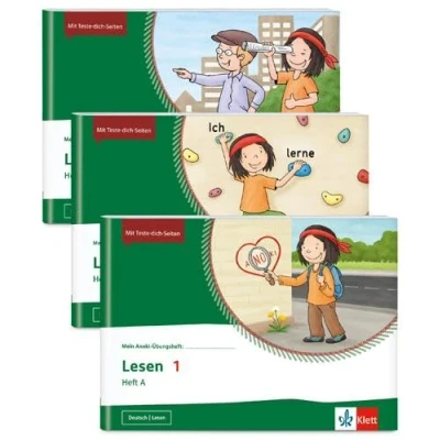 Afbeelding van Mein Anoki Übungsheft Paket Lesen 1: 3 Hefte im Paket: Heft A B C Klasse 1