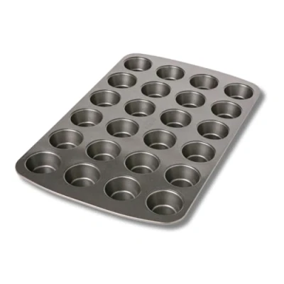Afbeelding van Birkmann, Easy Baking, 881112 mini muffinvorm, 24 voudig, bakvorm voor cakes of cupcakes, met antiaanbaklaag en receptencode