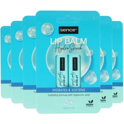 Afbeelding van 6x Sence Lippenbalsem Normaal Hydro Shock 2 stuks
