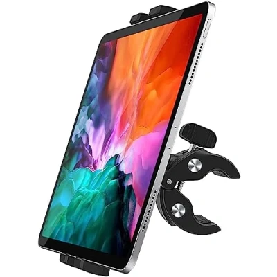 Afbeelding van woleyi Fietstablethouder, Tablethouder voor Loopband, Antislip, iPad Pro 9.7 10.5 12.9 Air Mini 5 4 3 2, iPhone 12 Max 11 XS XR X 8 7 Plus en 13 inch tablet smartphone