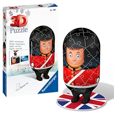 Afbeelding van Ravensburger shaped London Guard &quot;Bobby&quot; 3D puzzel 54 stukjes
