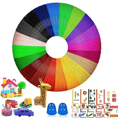 Afbeelding van 3D pen filament 100m, printen PLA 1.75mm 20 kleuren accessoires elke kleur 5 meter, totaal 100 meter