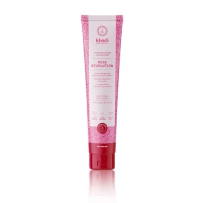 Afbeelding van khadi ROSE REVOLUTION Ayurvedic Repair Conditioner, Direct doorkambaar en dagelijkse verzorging zonder siliconen, 100% natuurlijk, vegan &amp; sulfaatvrij, Gecertificeerd Natuurlijke Cosmetica, 200ml