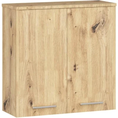 Afbeelding van Hangende Badkamerkast FIN W60 met 2 Deuren / AKORD Furniture Factory Artisan Eik 60 x 22,5 cm