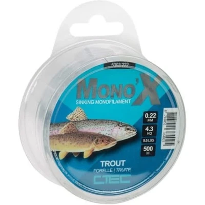 Afbeelding van C Tec Mono X Trout 500m Maat : 0.18mm