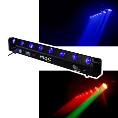 Afbeelding van Algam MB810 Gemotoriseerde LED bar 8x 10W RGBW