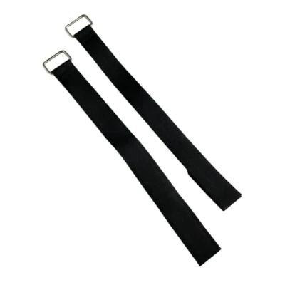 Afbeelding van Set van 2 zware metalen gesp haak en lus riem sluiting kabelbinders herbruikbare riemen (3 cm x 70 cm)