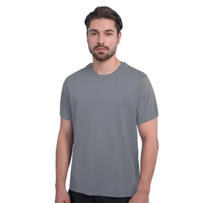 Afbeelding van HRM heren Luxury Roundneck Tee I Premium T shirt ronde hals van 100% biologisch katoen Basic wasbaar tot 60 C Hoogwaardige &amp; duurzame herenkleding, stone, S