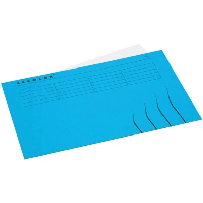 Afbeelding van Vouwmap Secolor Folio gelijk 225gr blauw Doos a 25 stuk stuks