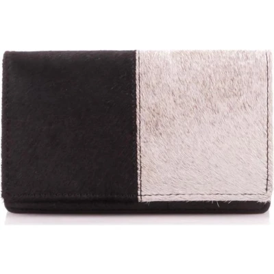 Afbeelding van Bear Design Animal Leren Overslagportemonnee Half White Dark