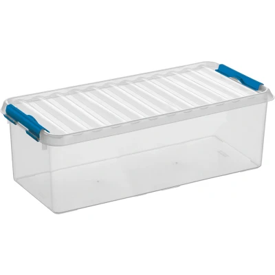 Afbeelding van SUNWARE Q Line Box 9,5 Liter 485 x 190 147mm transparant/blauw
