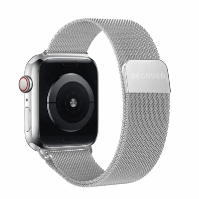 Afbeelding van Decoded Milan Traction Strap Apple Watch 42/44/45mm Titanium