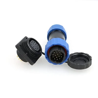 Afbeelding van ZBLZGP SD20 Elektrische Panel Mount Soldeer Connector IP68 LED Luchtvaart Power Kabel Plug Socket 14 pin Waterdichte Auto