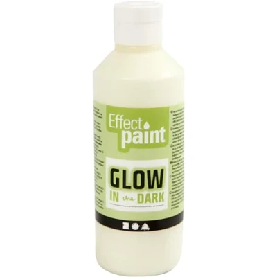 Afbeelding van Creotime glow in the dark verf geel 250 ml
