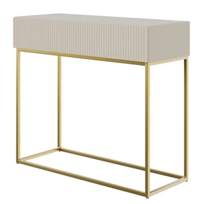 Afbeelding van Selsey Consoletafel, Engineered Wood, taupe (grijs beige), 90 cm lengte