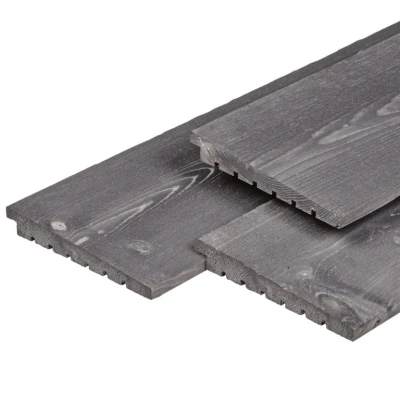 Afbeelding van Zweeds rabat Excellent Noord Europees vuren grijs gespoten 1,4/2,8x19,5x360 cm Tuindeco