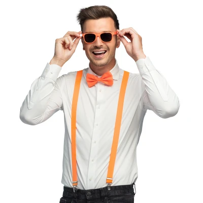 Afbeelding van Boland Accessoireset neon oranje Neon,Oranje Volwassenen Unisex Koningsdag Nederlands elftal