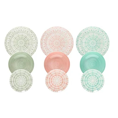 Afbeelding van Tognana Gipsy Soft 6 persoons dinerset, 18 delig, porselein, meerkleurig