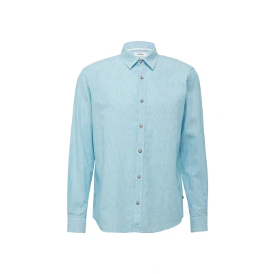 Afbeelding van s.Oliver Regular FIT MIT Kentkragen Overhemd, Heren, Maat: 3XL, Pastelltürkis