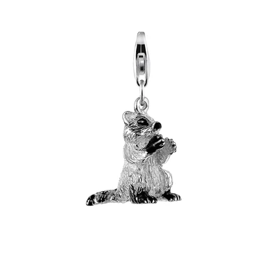 Afbeelding van Nenalina Dames Bedel Bär Anhänger Emaille 925 Sterling Silber