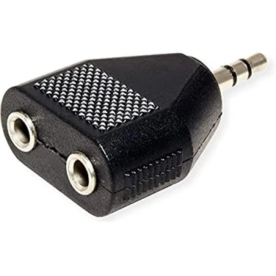 Afbeelding van Value 11.99.4440 Jackplug Audio Aansluitkabel [1x male 3,5 mm 2x female mm] 20.00 m Zwart