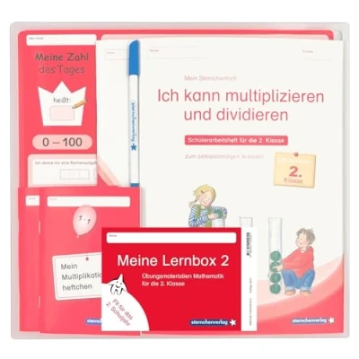 Afbeelding van Meine Lernbox 2 Mathematik Fit für das 2. Schuljahr: Übungsmaterialien Klasse zu Hause und im Unterricht