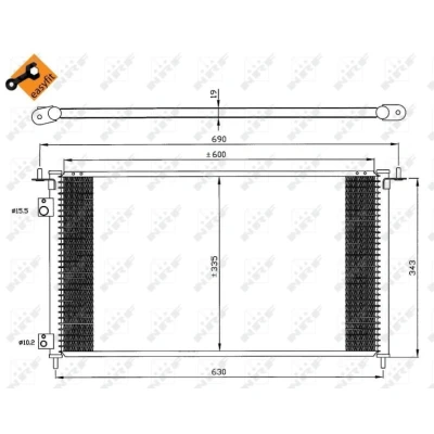 Afbeelding van NRF Airco condensor 35636