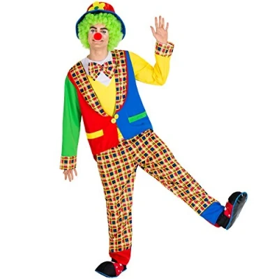 Afbeelding van dressforfun Herenkostuum clown Alfredo M verkleedkleding kostuum halloween verkleden feestkleding carnavalskleding carnaval feestkledij partykleding 300839