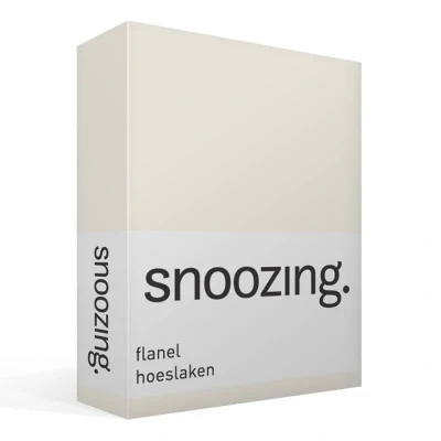 Afbeelding van Snoozing Flanel Hoeslaken Eenpersoons 90x220 cm Ivoor