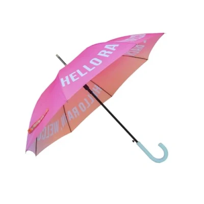 Afbeelding van Fisura Grote paraplu &quot;Rain, welcome back&quot;. Jeugdige met kleurverloop. Automatische knop. Windbestendige paraplu. Diameter 106 centimeter.