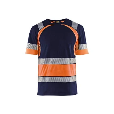 Afbeelding van Blaklader 342110308853XXL T shirt, marineblauw/oranje, maat XXL
